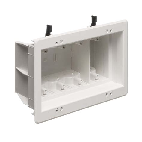 junction box recessed too far|recessed electrical outlet mounting box.